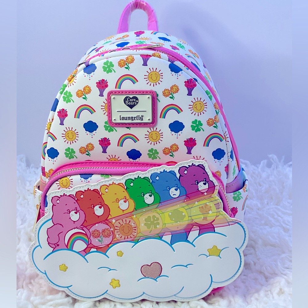 Loungefly Care Bear Star & Rainbow Mini Backpack